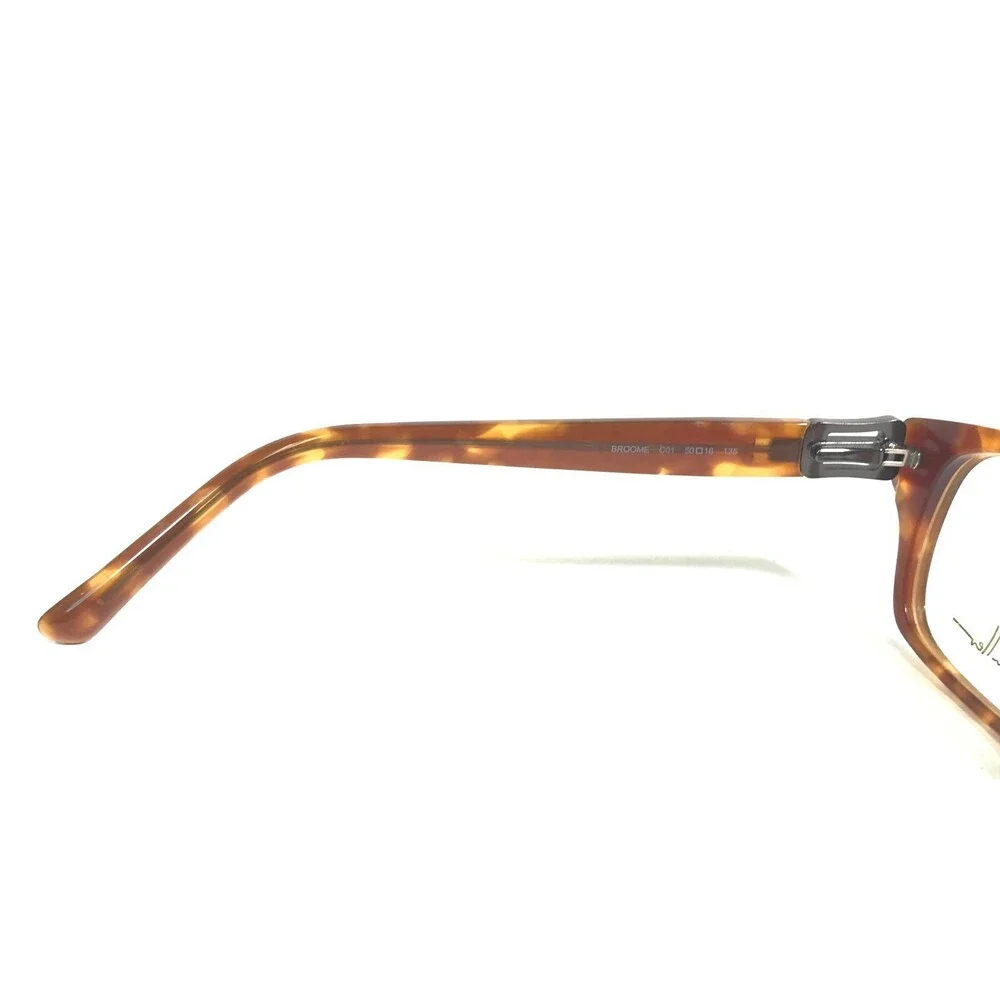 Nicole Miller Eyeglasses Frames BROOME C01 Brown Tortoise Thick Rim 50-16-135